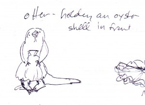 Naked Sea Otter w/ Clam Shell