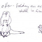 Naked Sea Otter w/ Clam Shell
